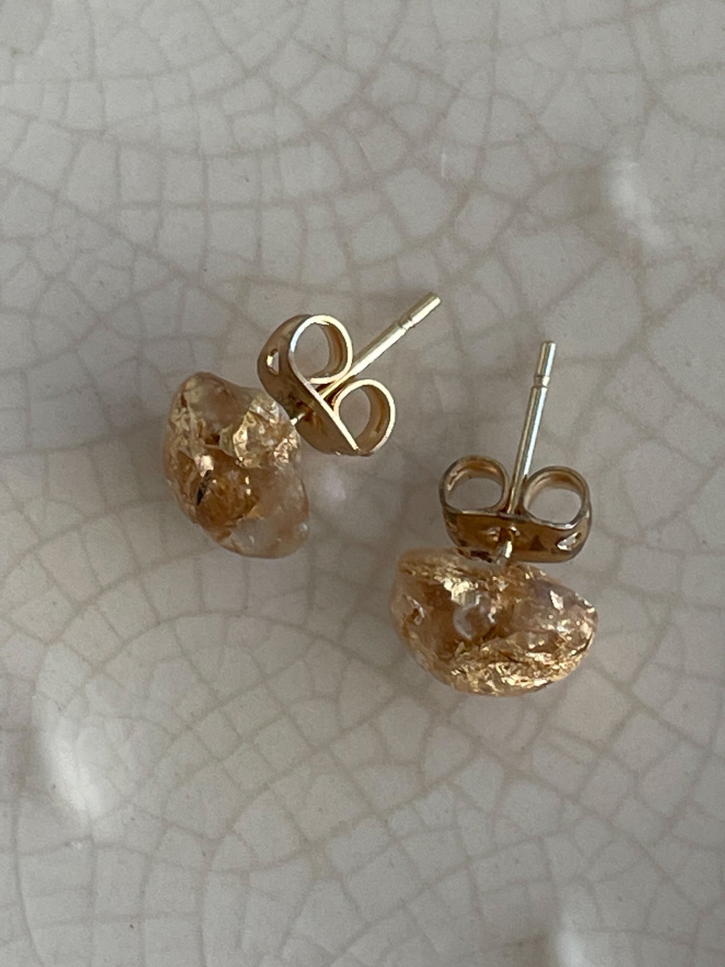 Gold Leaf Studs