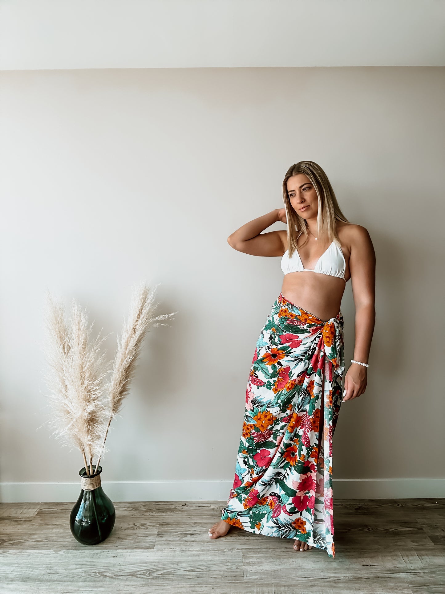 Tropical Print Sarong - One Size