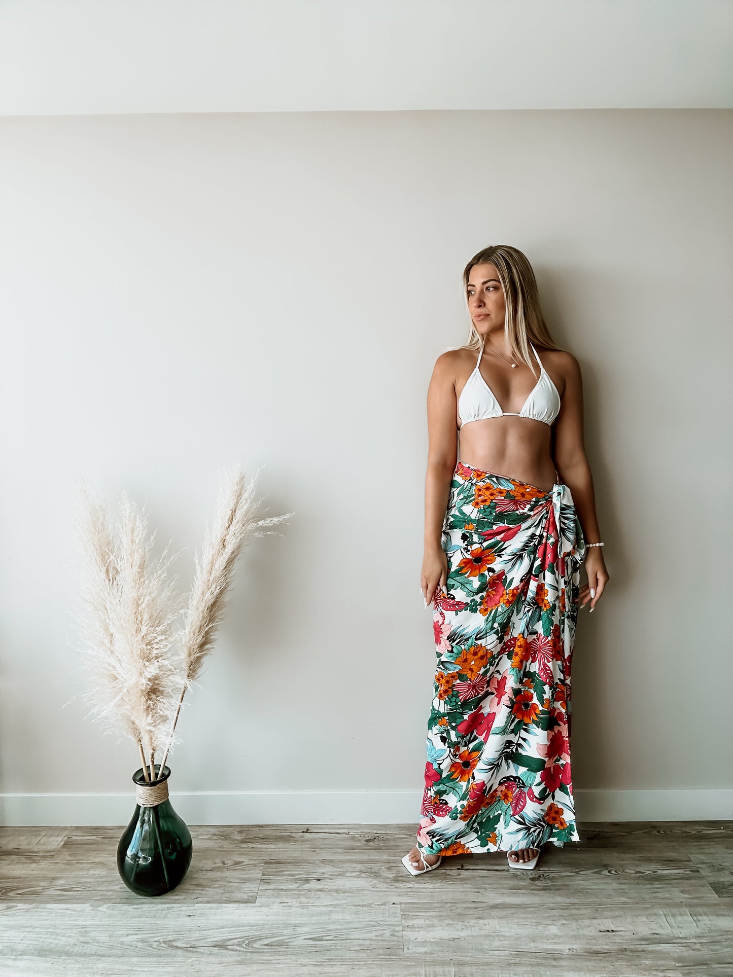 Tropical Print Sarong - One Size