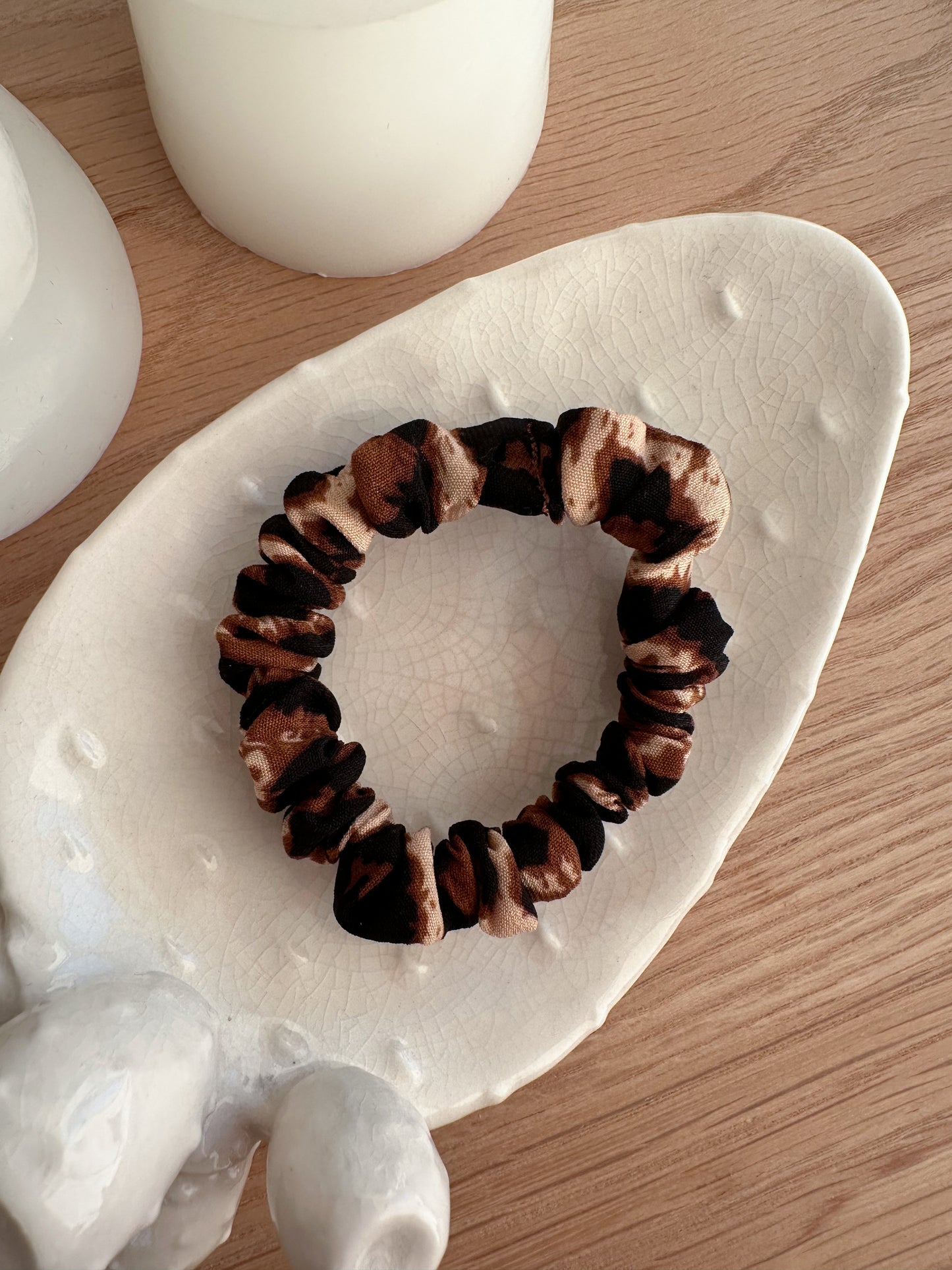 Mini Leopard Print Srunchie