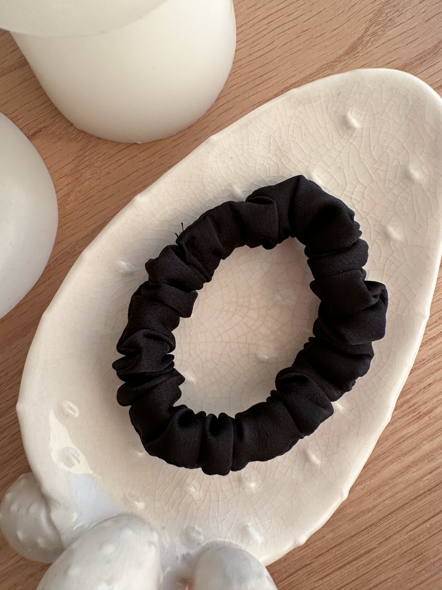 Mini Black Scrunchie