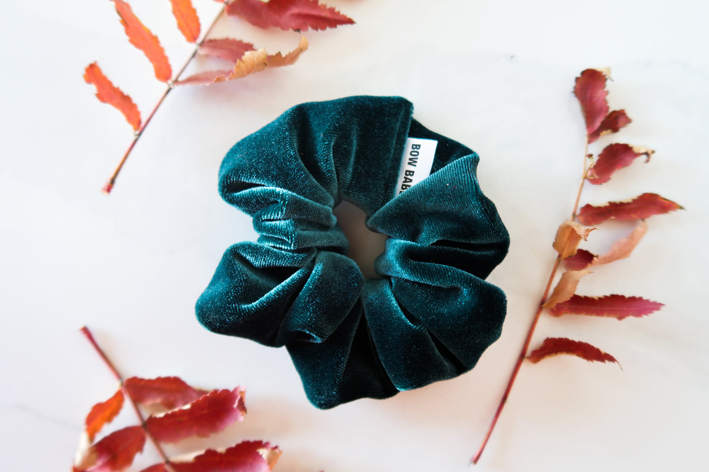 Emerald Green Velvet Everyday Scrunchie