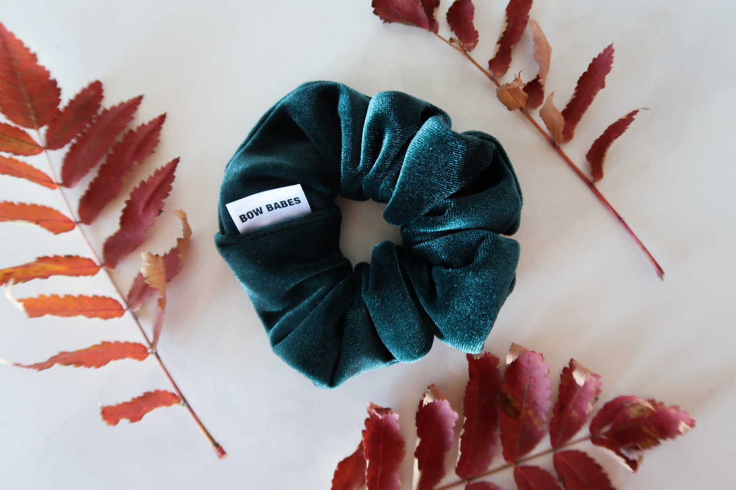 Emerald Green Velvet Everyday Scrunchie