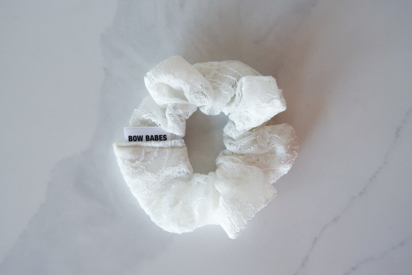 White Lace Scrunchie