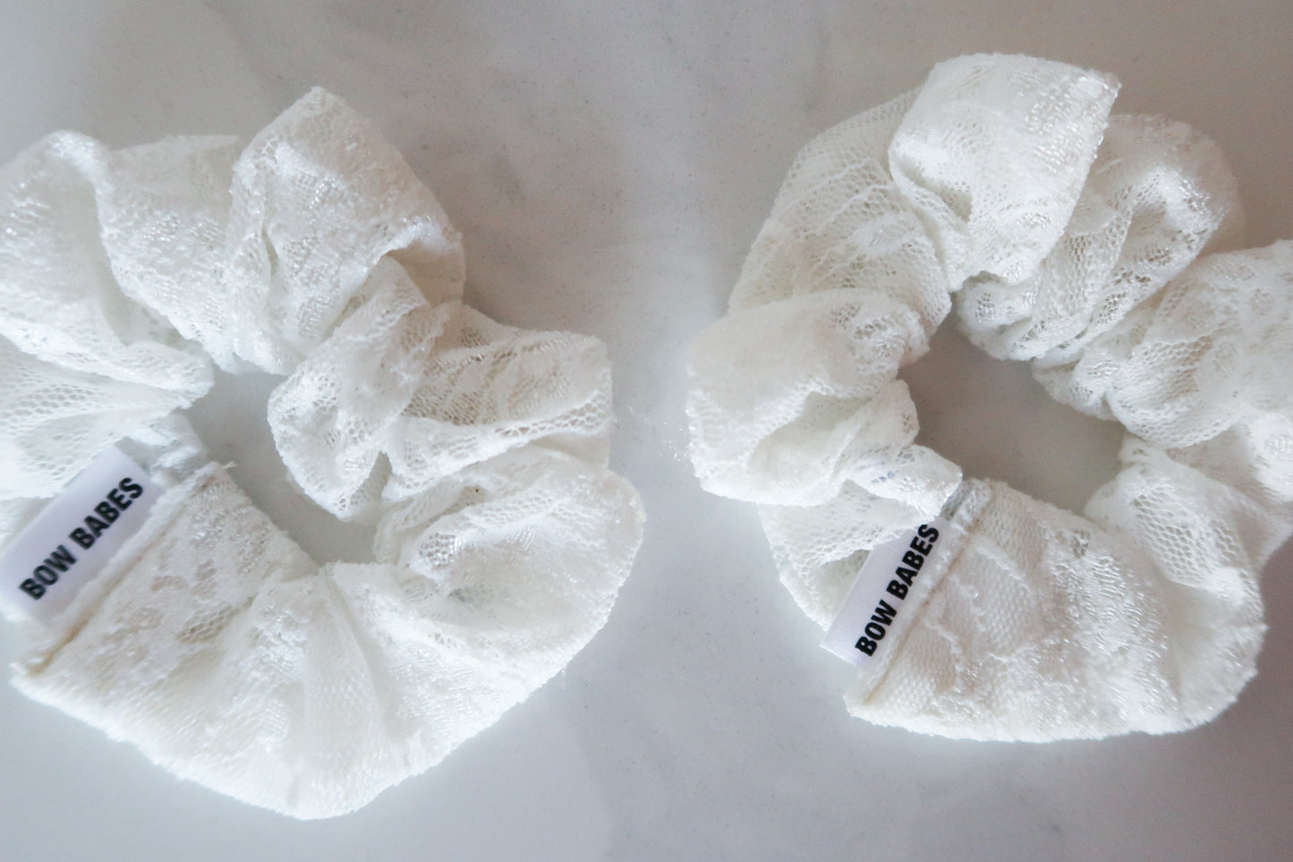 White Lace Scrunchie