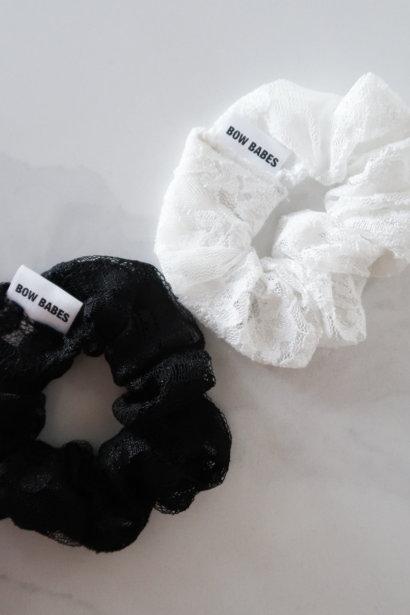 Black Lace Scrunchie