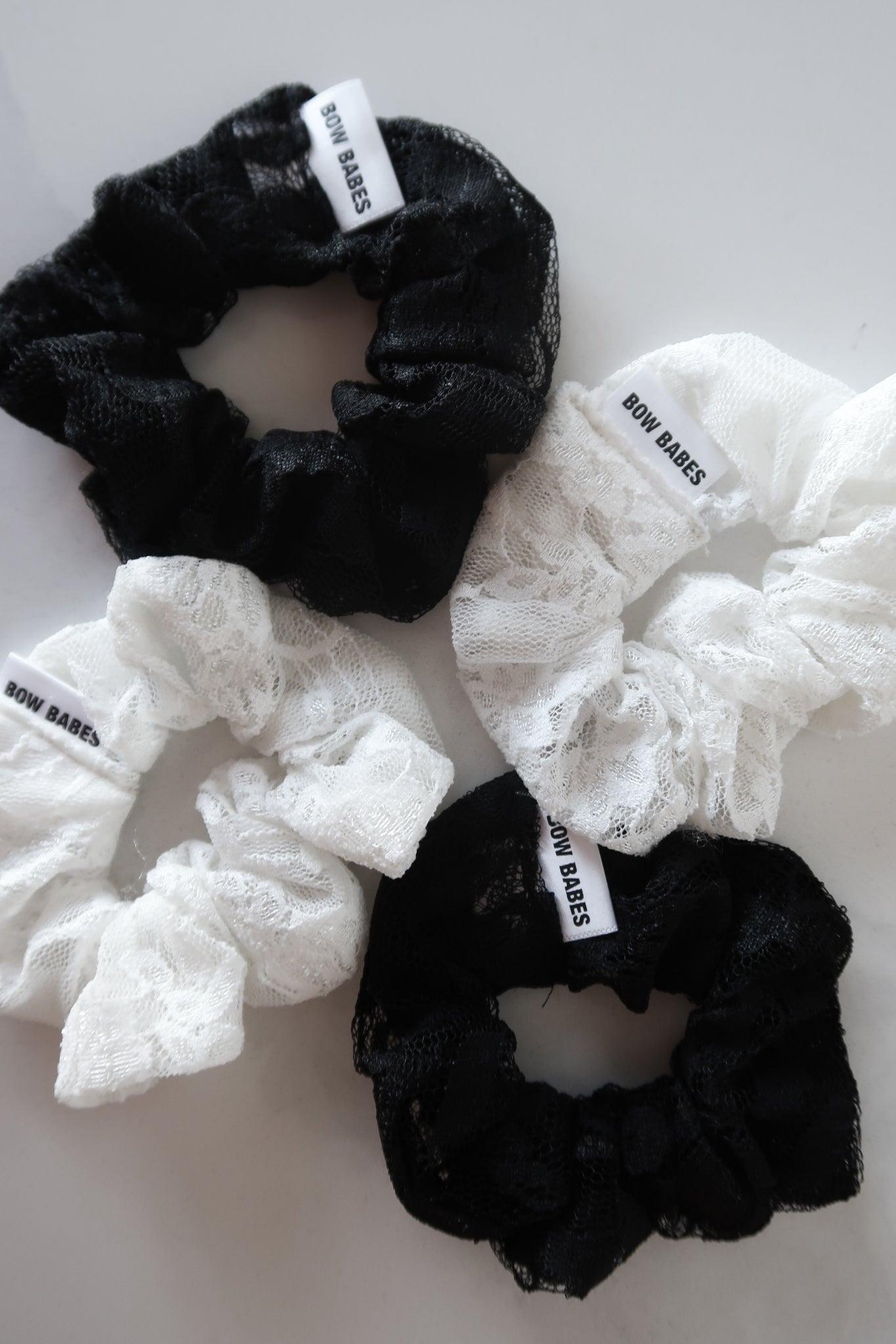 Black Lace Scrunchie