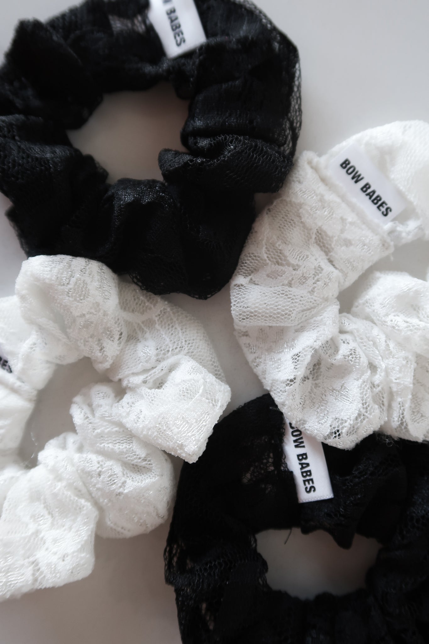 Black Lace Scrunchie