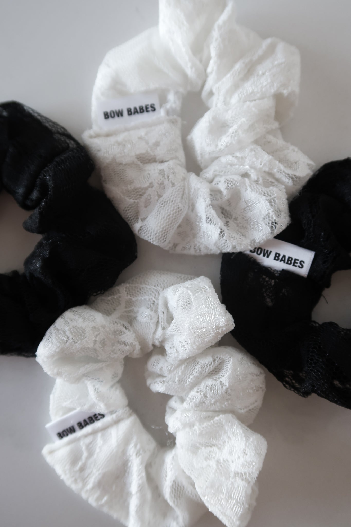 White Lace Scrunchie