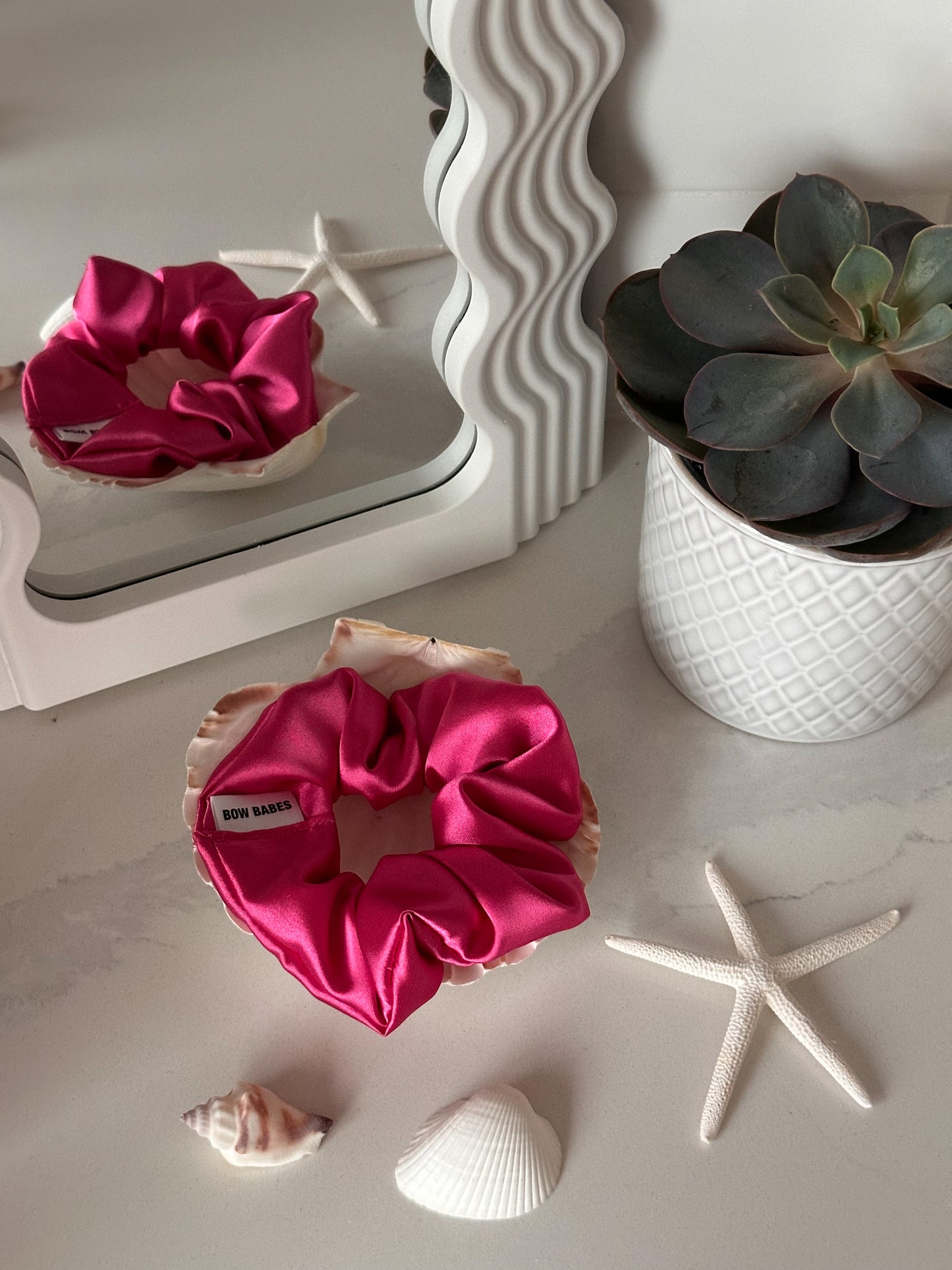 Watermelon Pink Scrunchie
