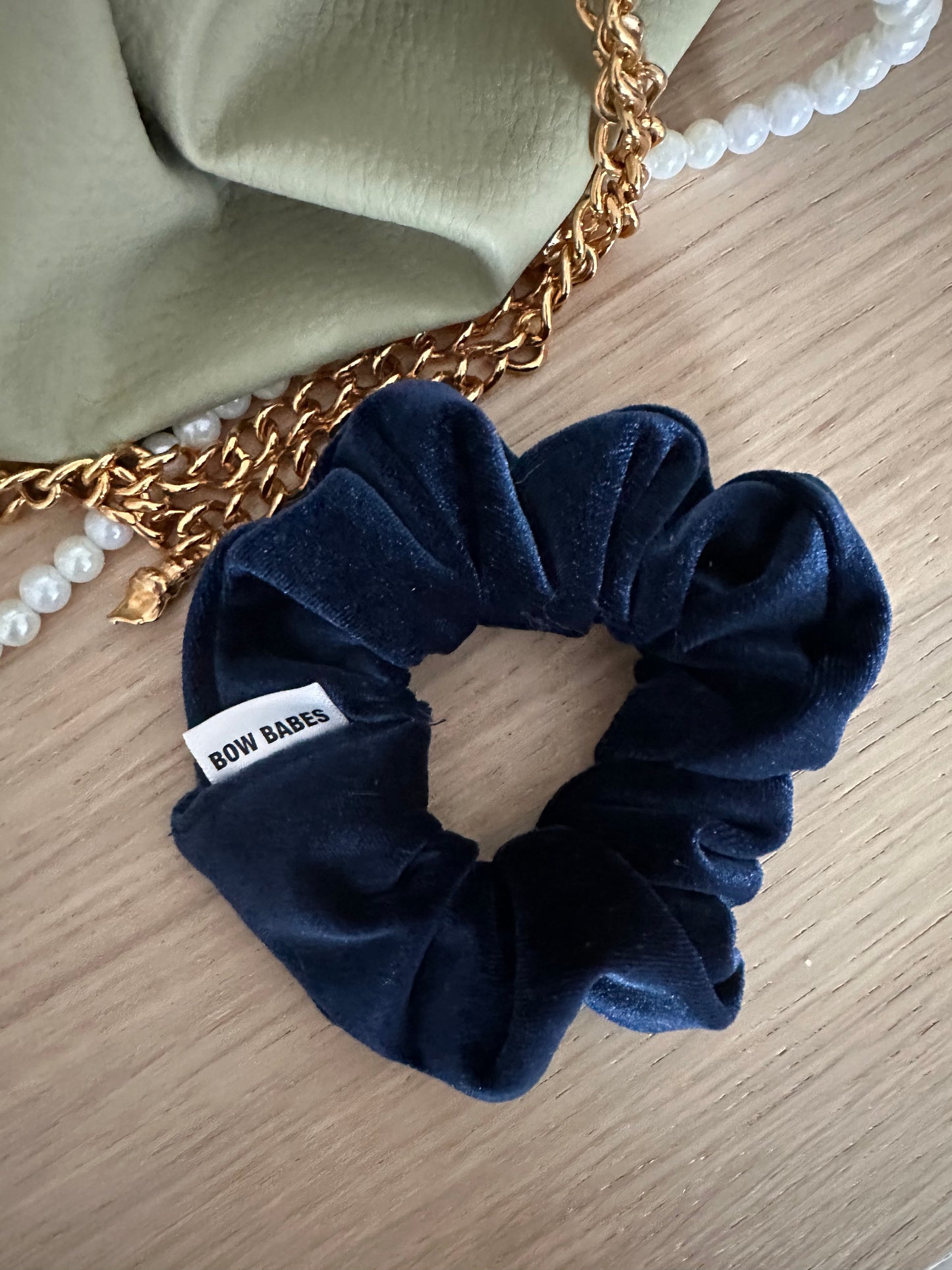 Royal Blue Velvet Everyday Scrunchie