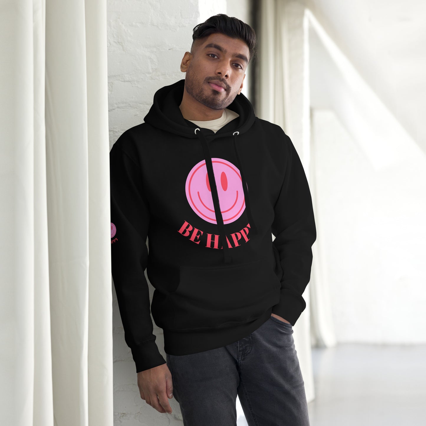 Be Happy Smiley Hoodie
