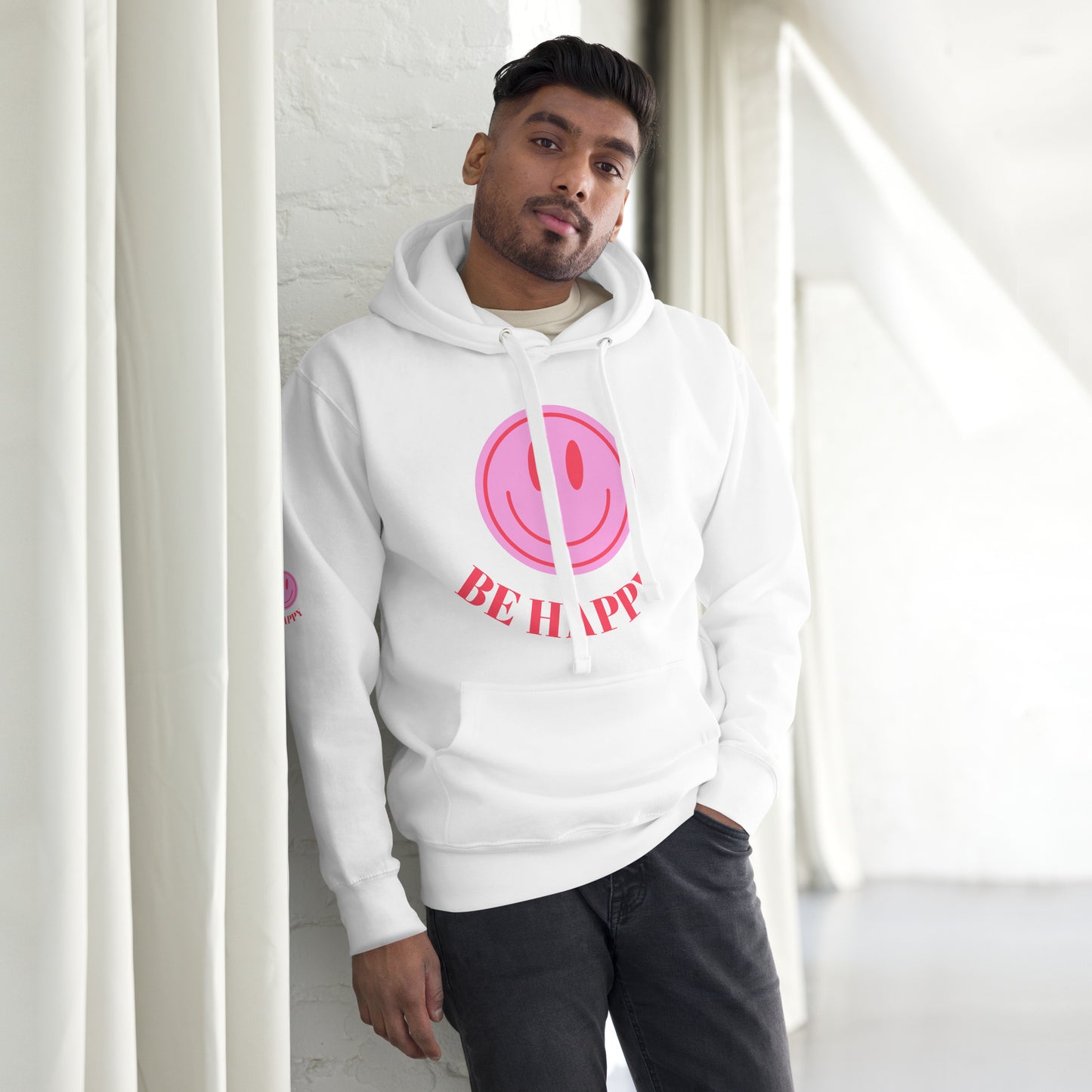 Be Happy Smiley Hoodie