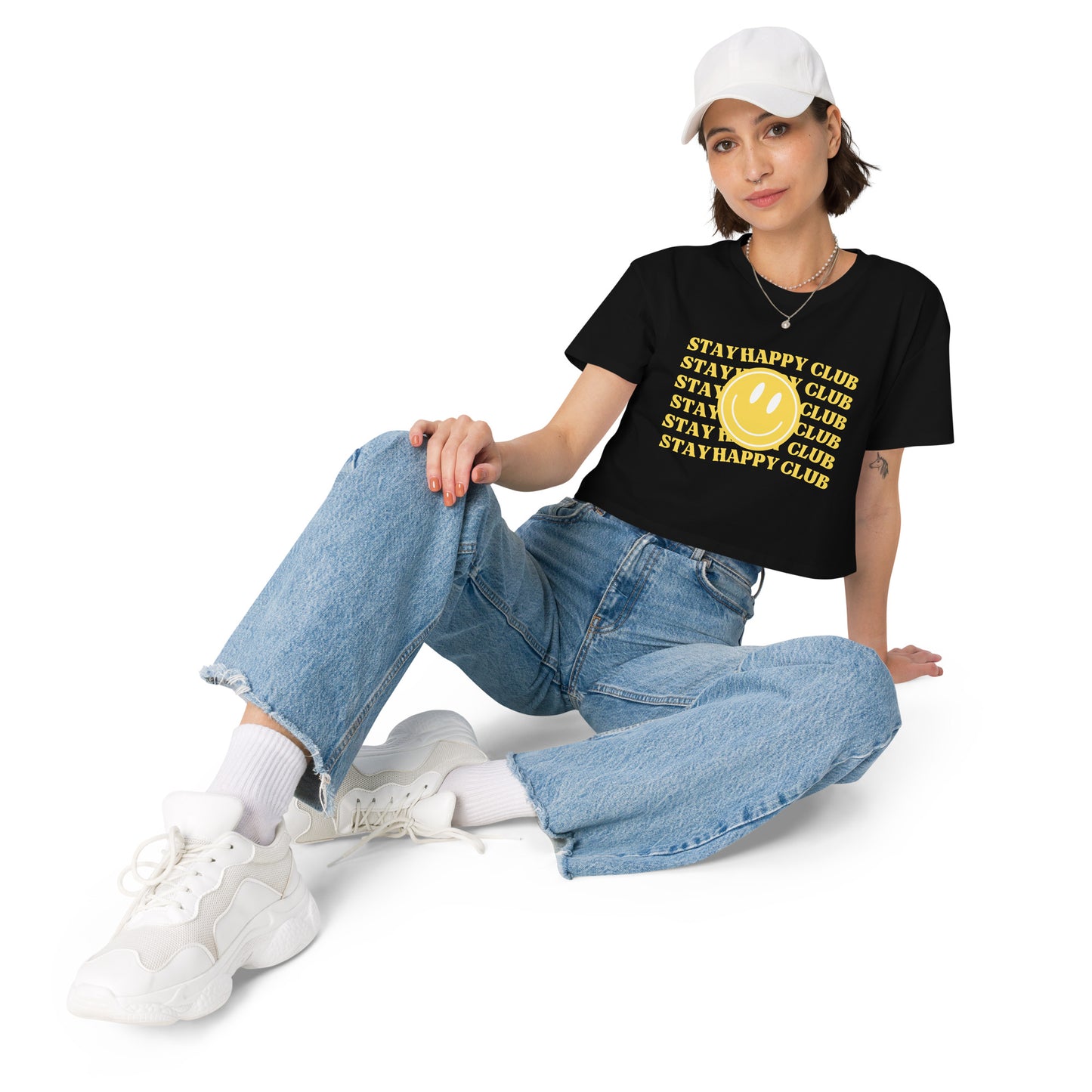 Stay Happy Club Crop Top