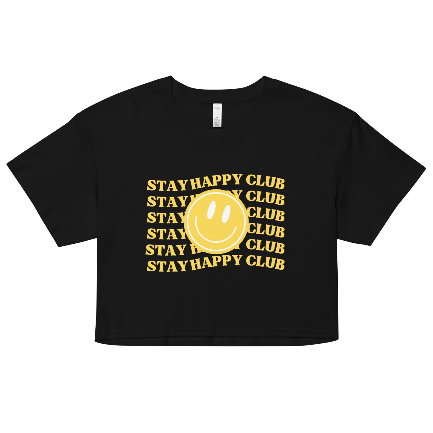 Stay Happy Club Crop Top