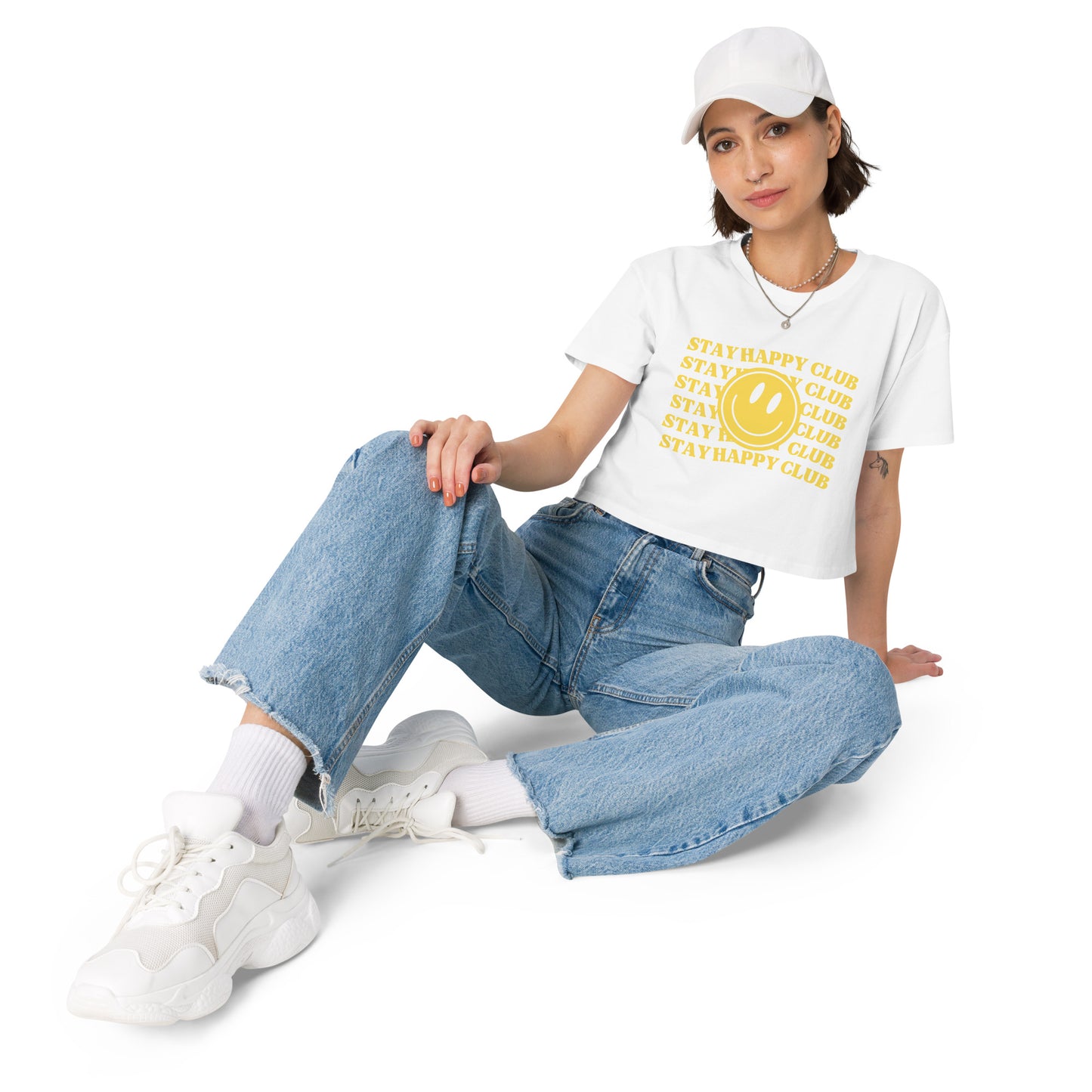 Stay Happy Club Crop Top