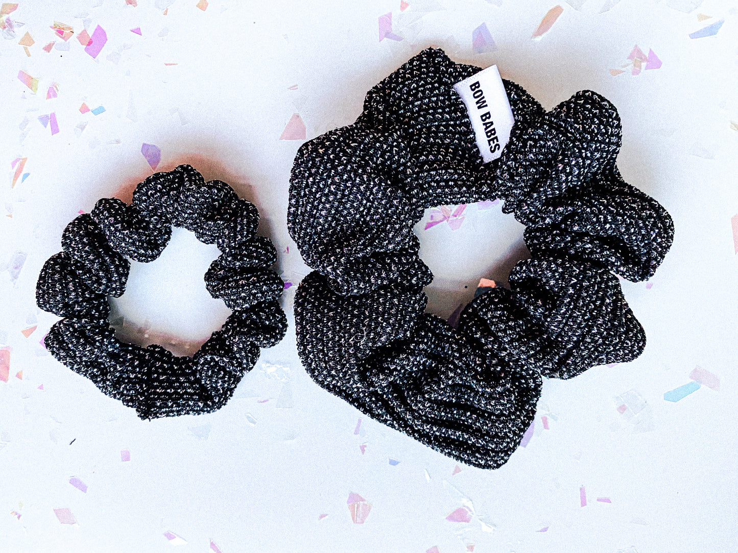 metallic scrunchie set