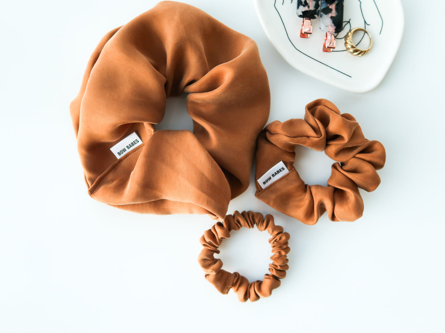 Cinnamon Set of 3 Scrunchies