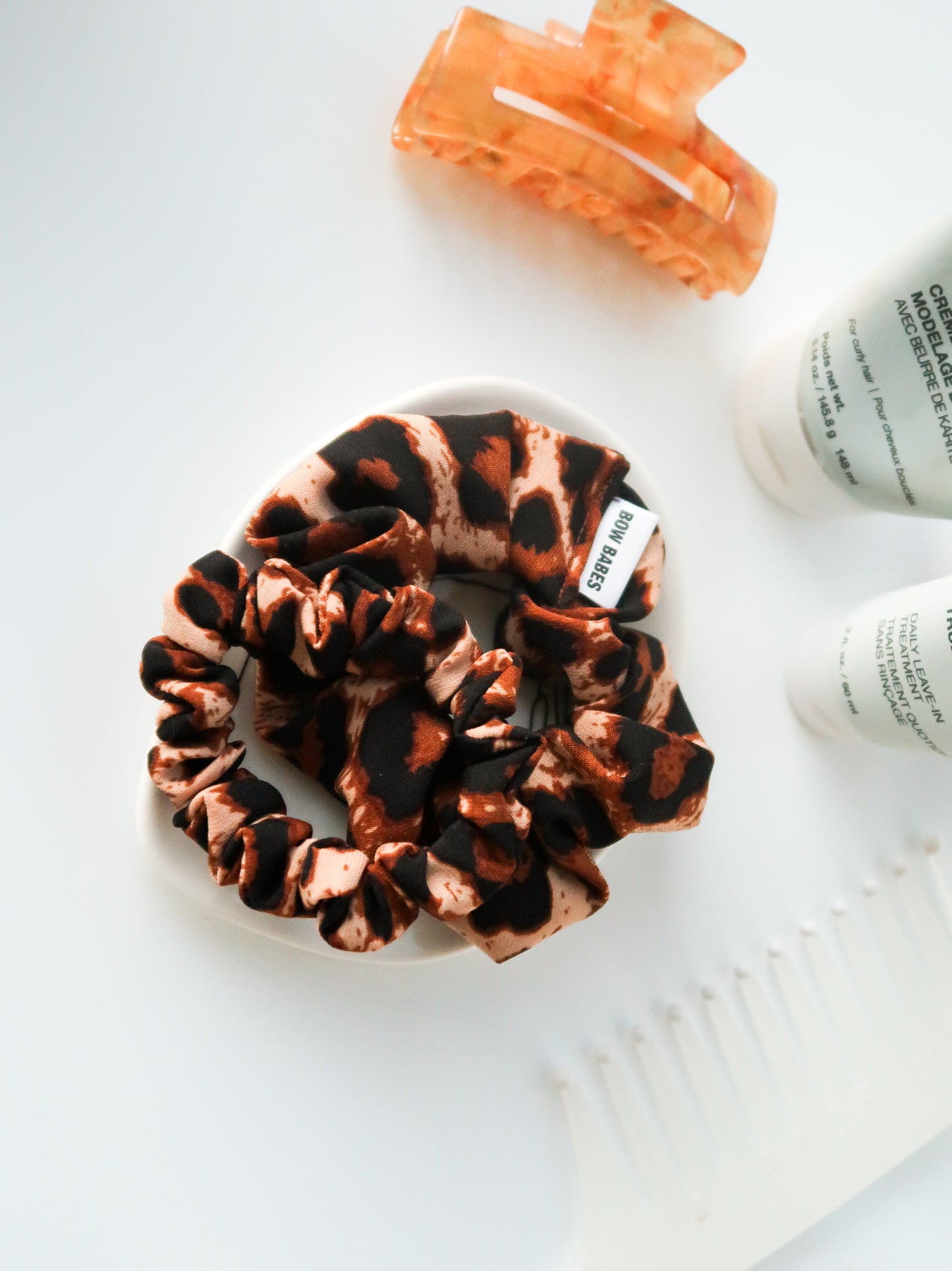 Mini Leopard Print Srunchie