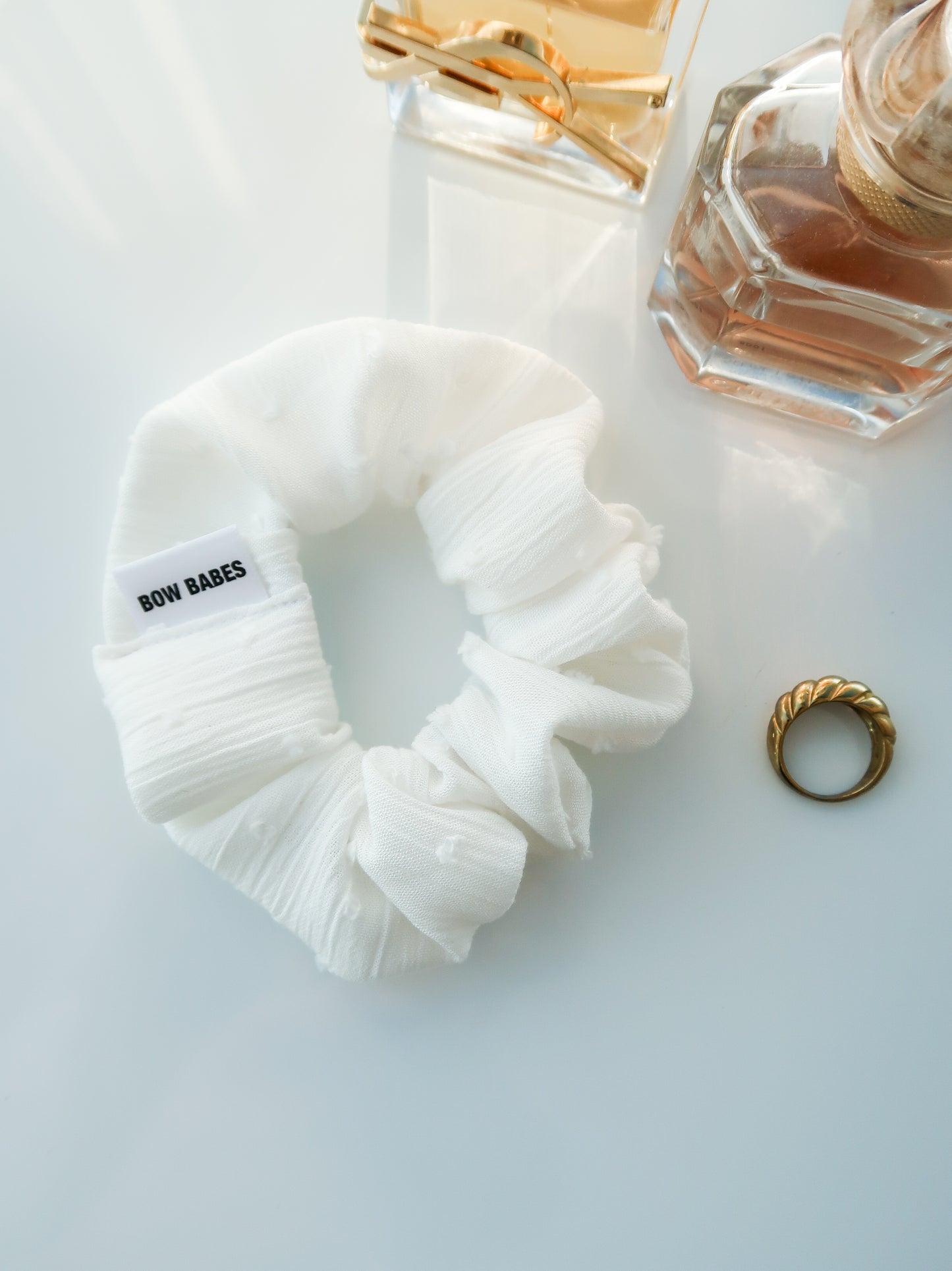 White Everyday Scrunchie