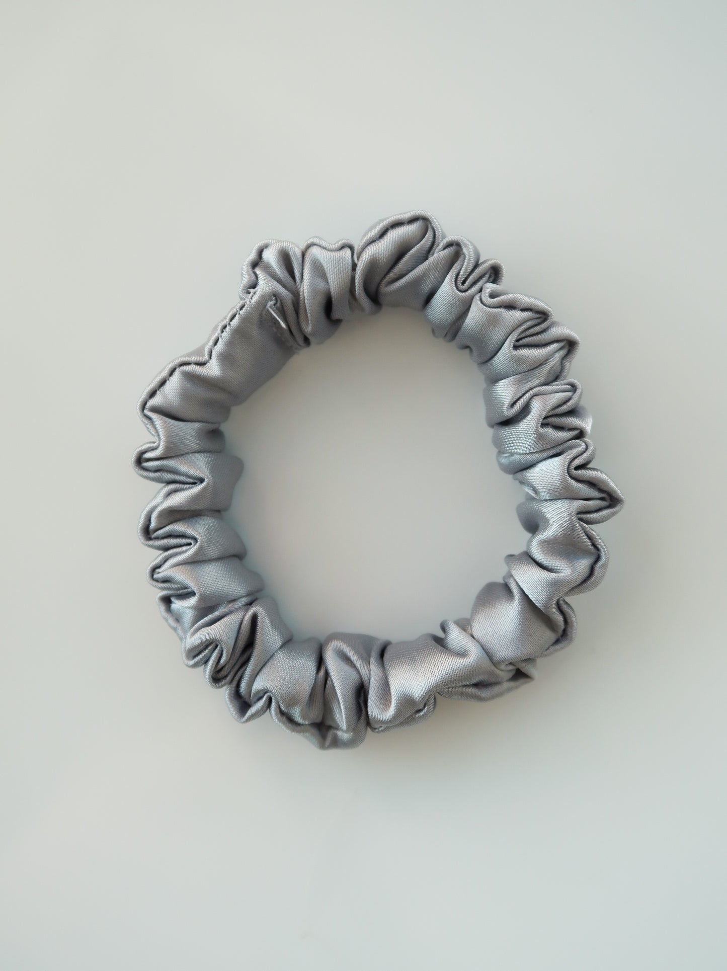 Mini Silver Scrunchie