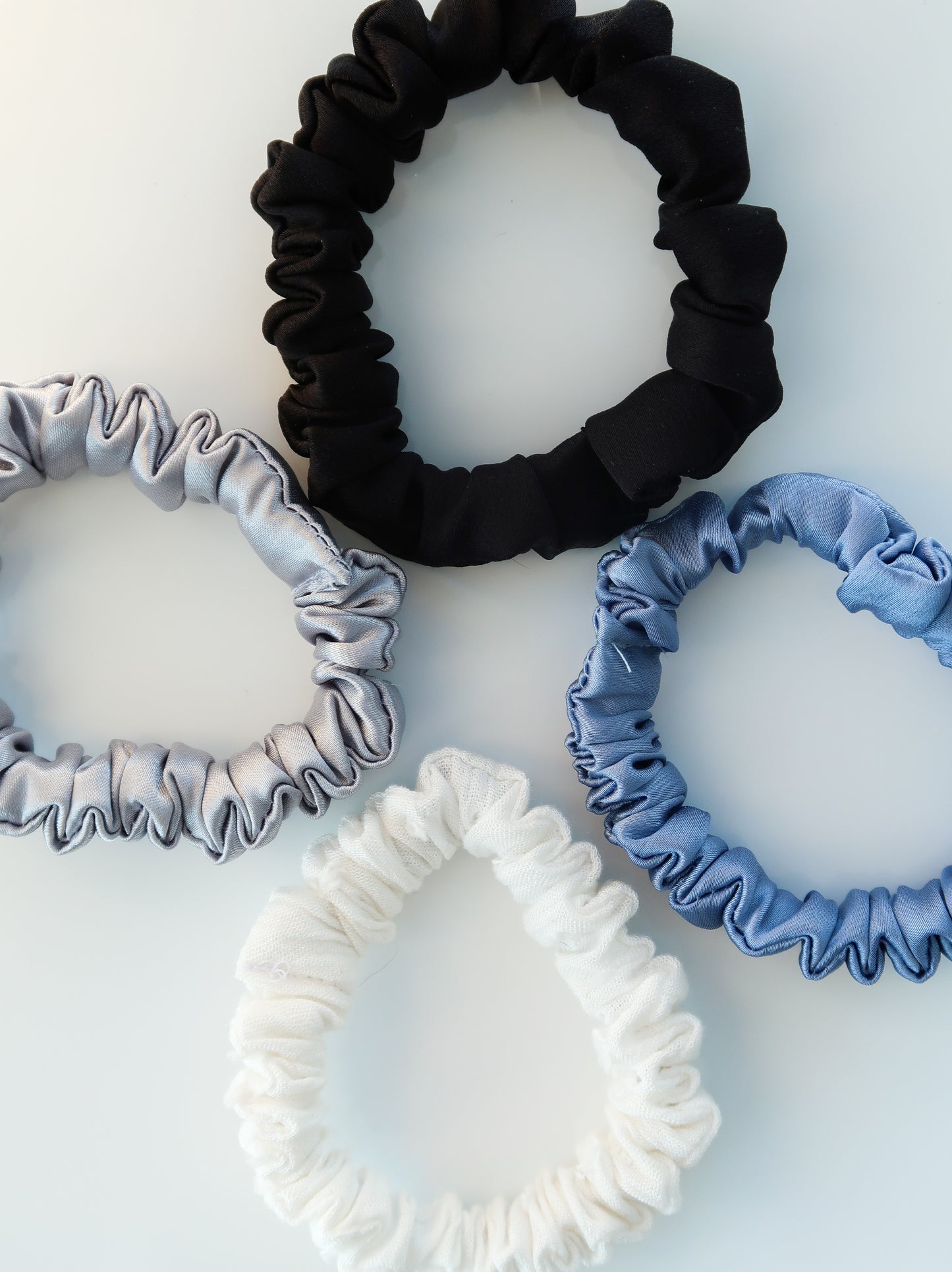 Mini Silver Scrunchie
