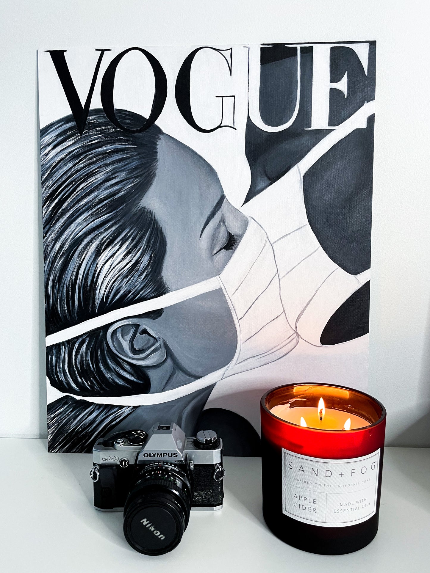 Vogue Couple Kissing Painting