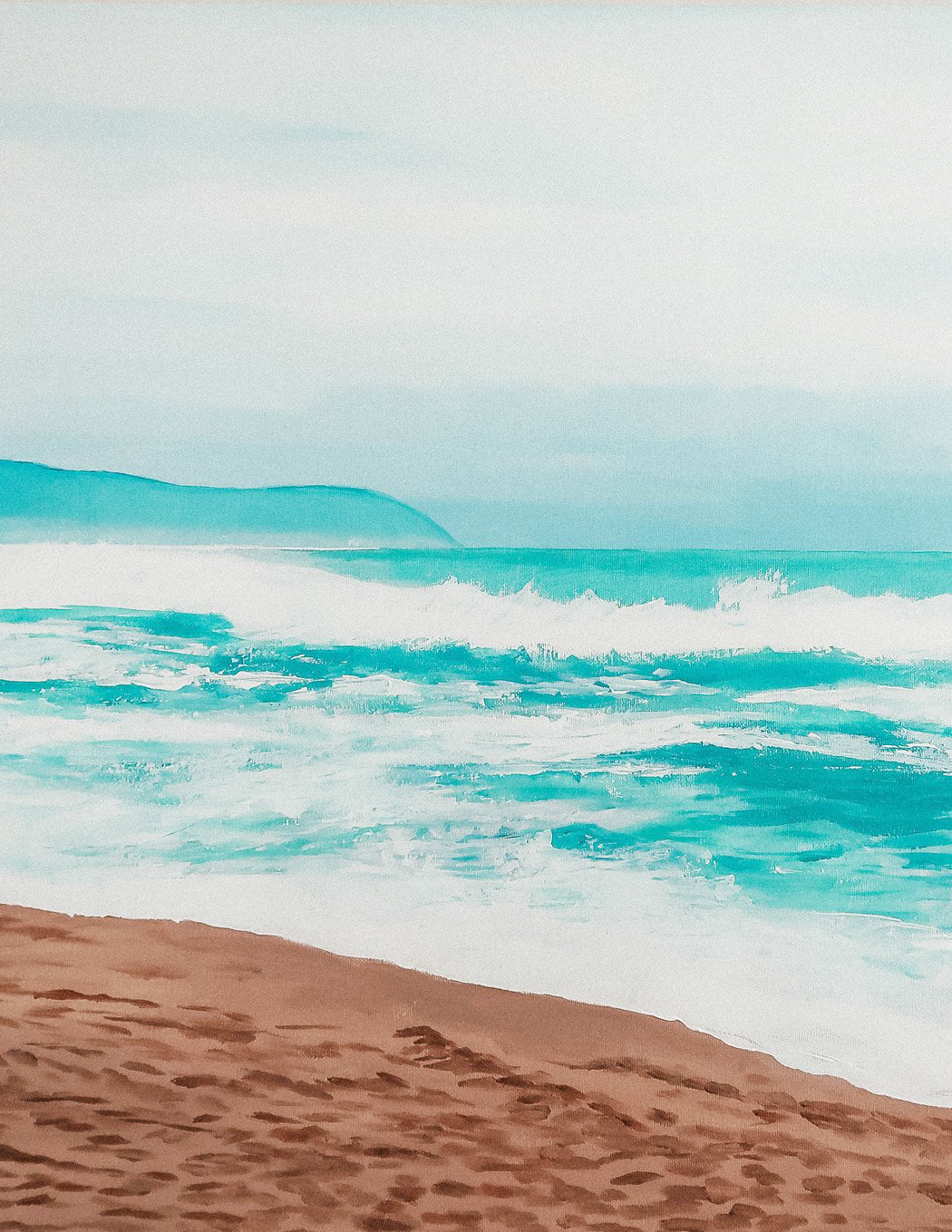 Oahu Beach Waves Print