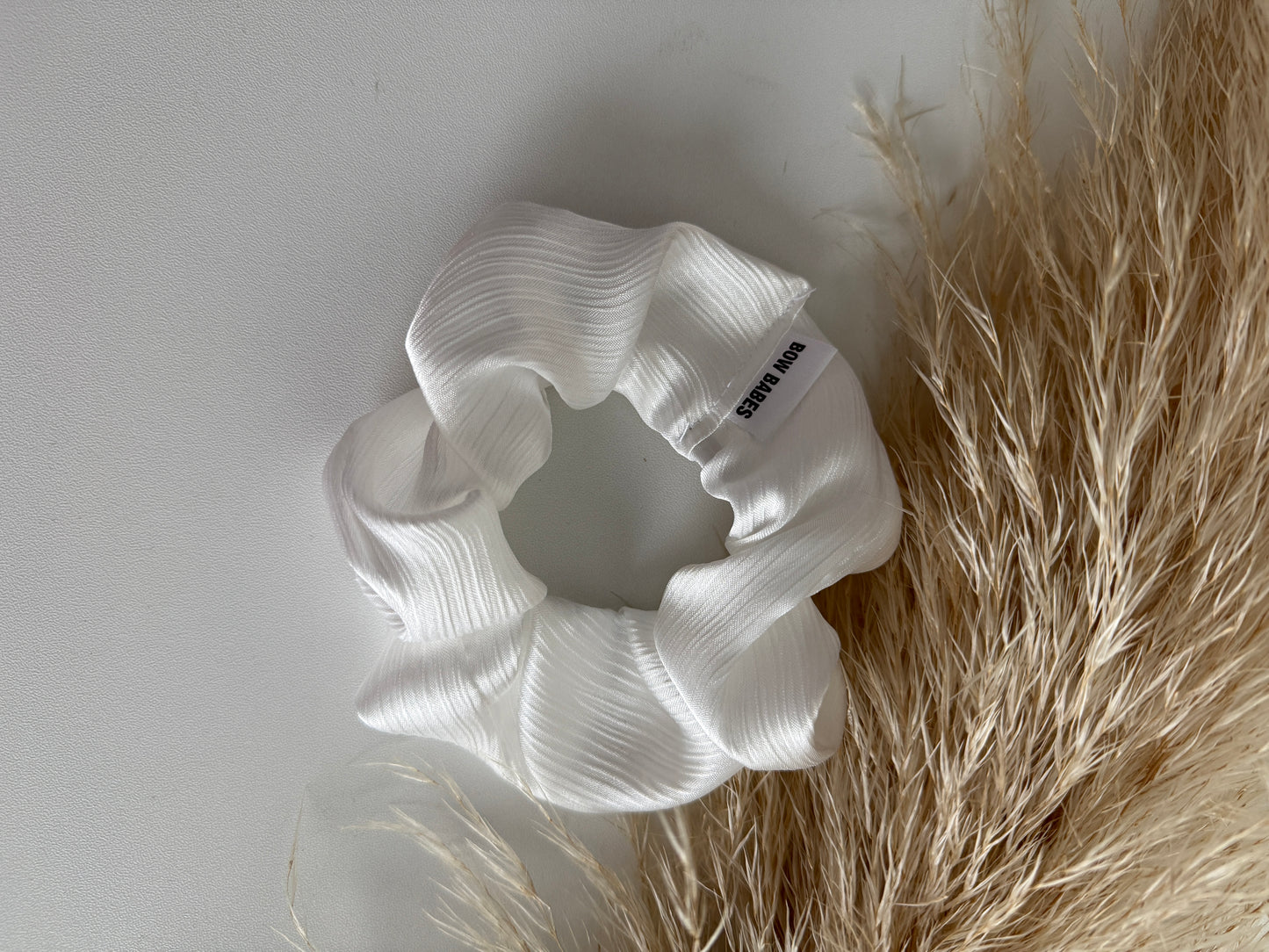Seashell White Scrunchie