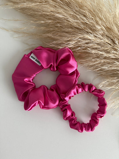 Magenta Pink Mini Scrunchie