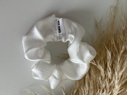 Seashell White Scrunchie