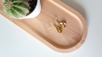 Gold Cowboy Hat Earrings – Handmade Western Dangle & Drop Jewelry Gift