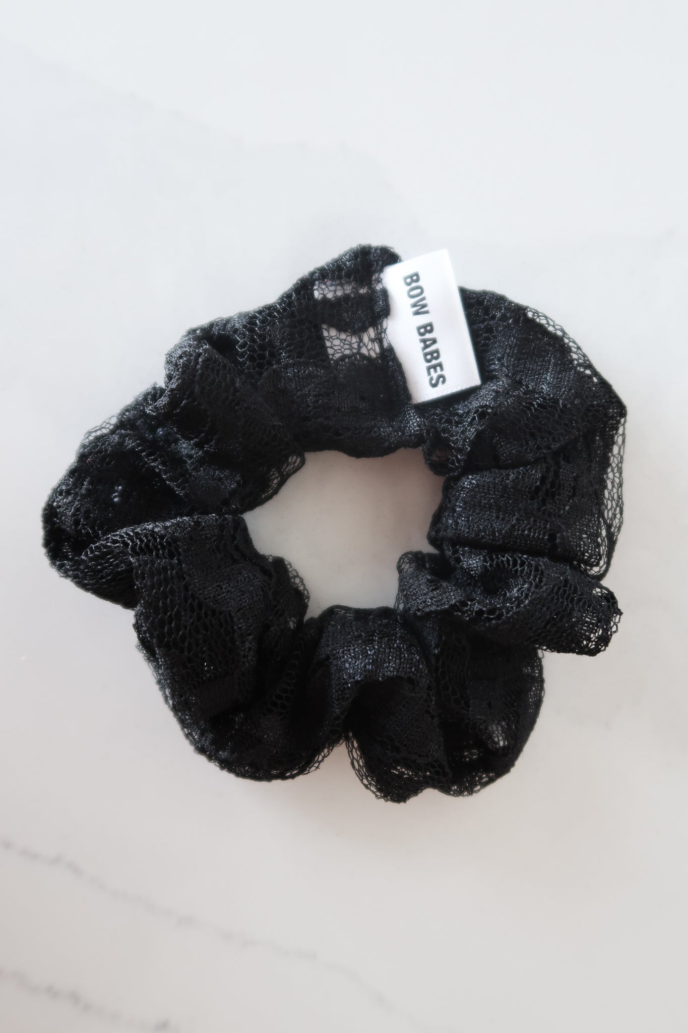 Black Lace Scrunchie