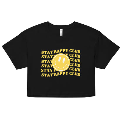 Stay Happy Club Crop Top