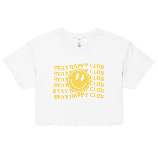 Stay Happy Club Crop Top