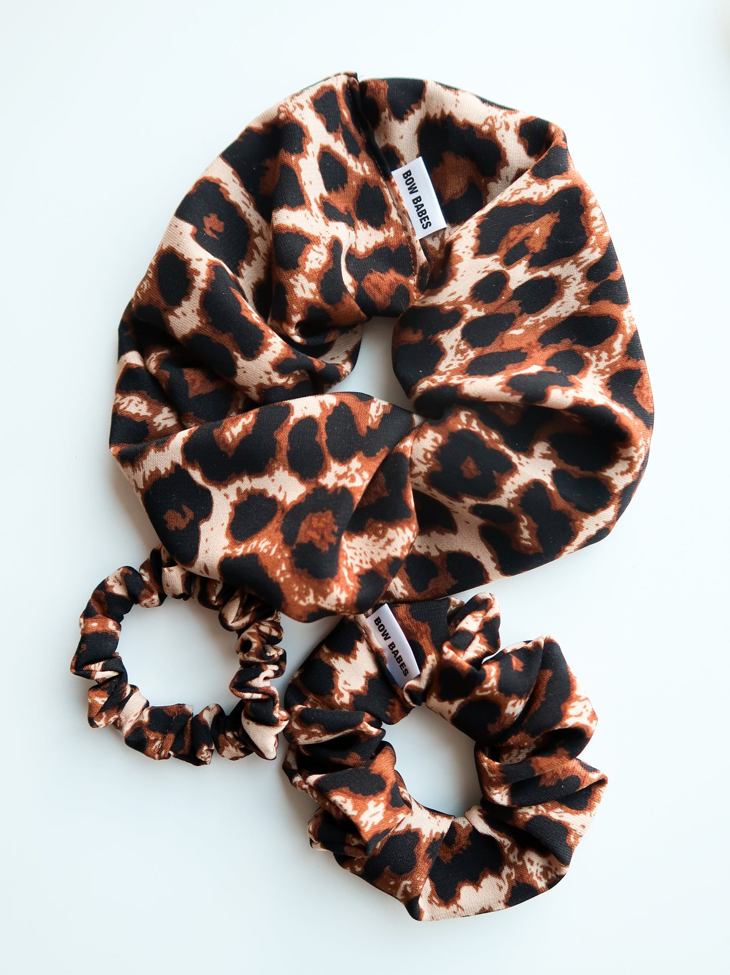 Mini Leopard Print Srunchie