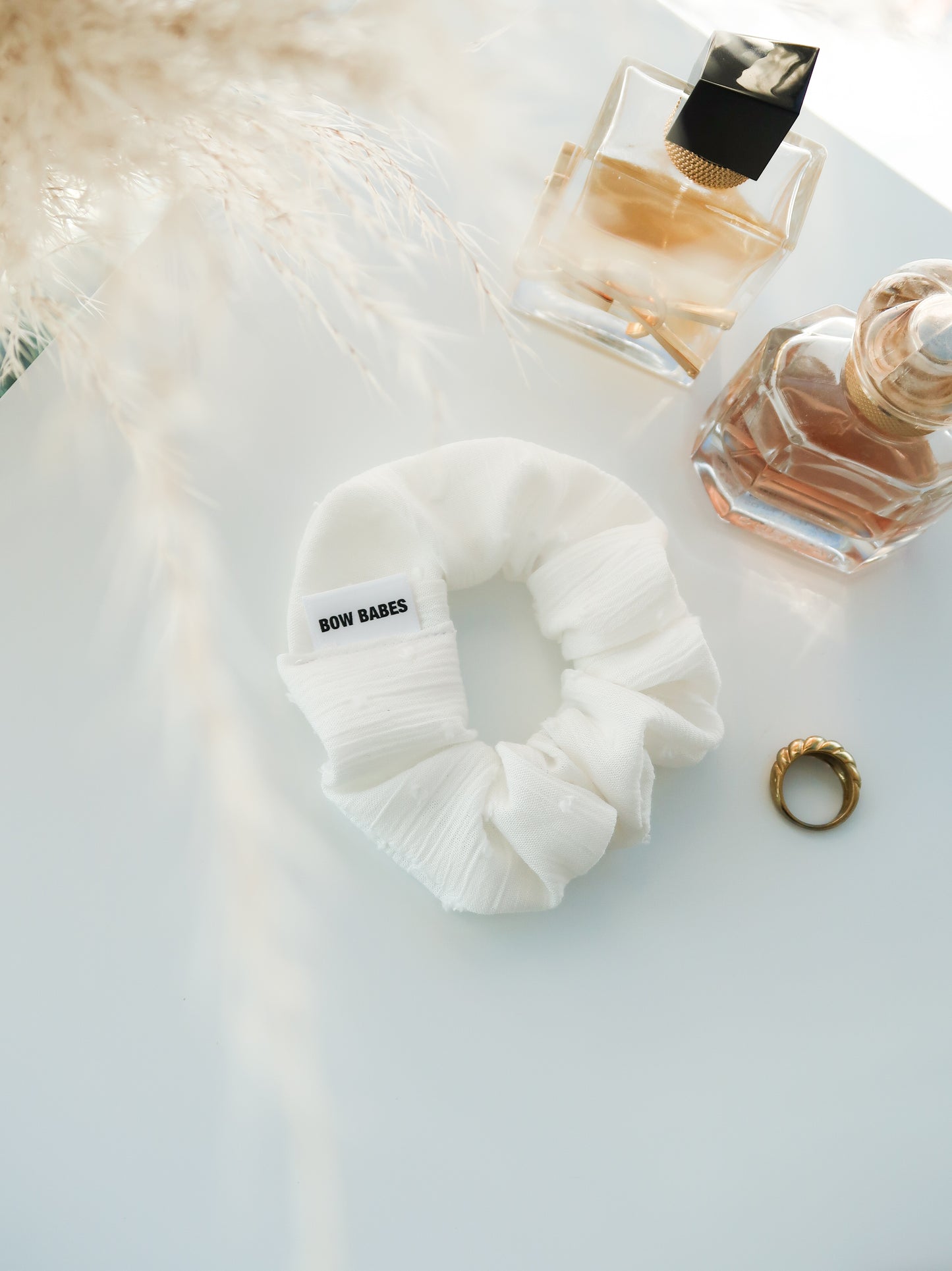 White Everyday Scrunchie